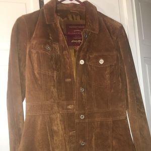 AUTHENTIC SUEDE Eddie Bauer TAN JACKET